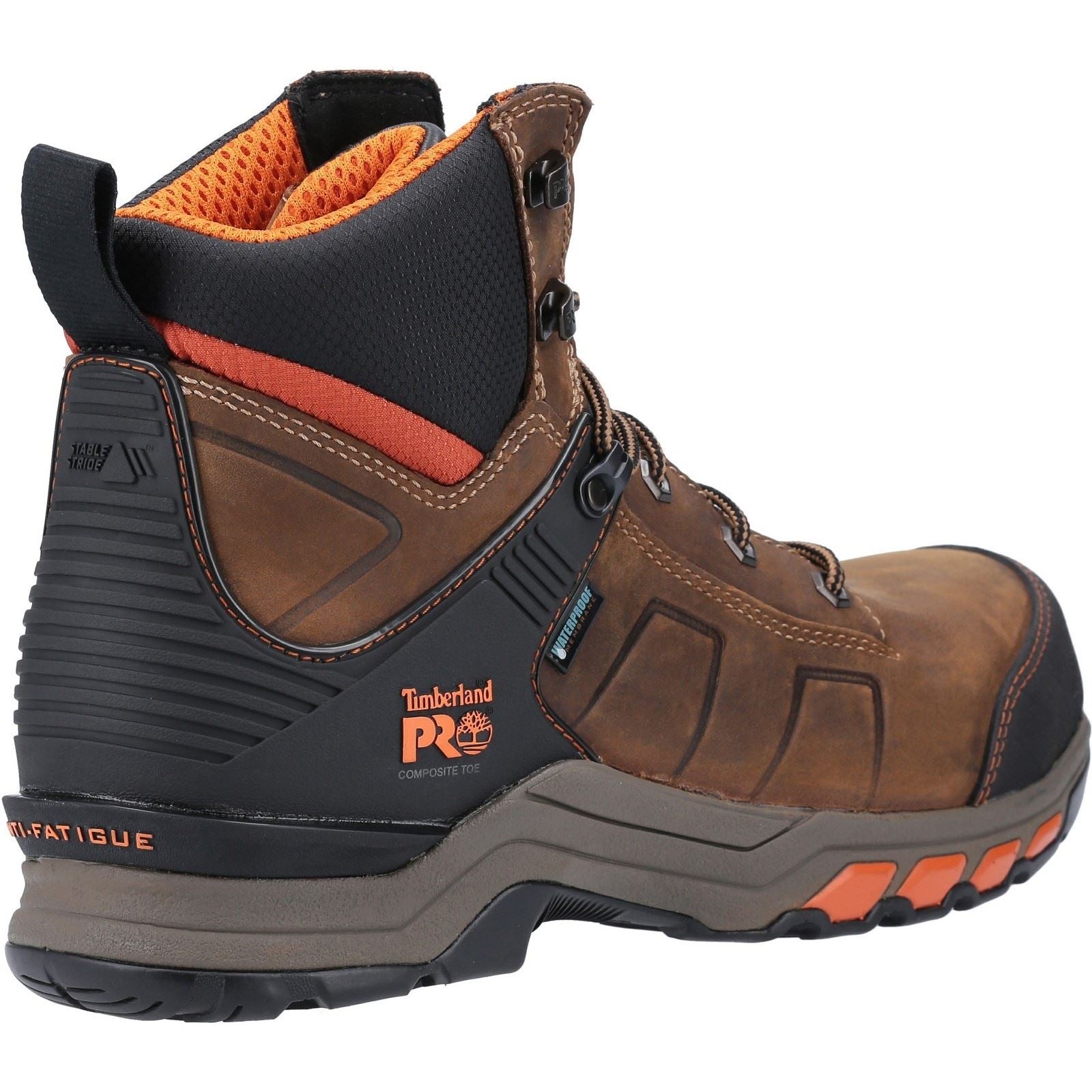 Timberland Pro Hypercharge Arbeitsleder Braun/Orange Sicherheitsschuhe