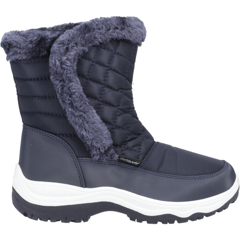 Cotswold Butterrow Damen Marineblau Winter Stiefel bis zur Mitte der Wade