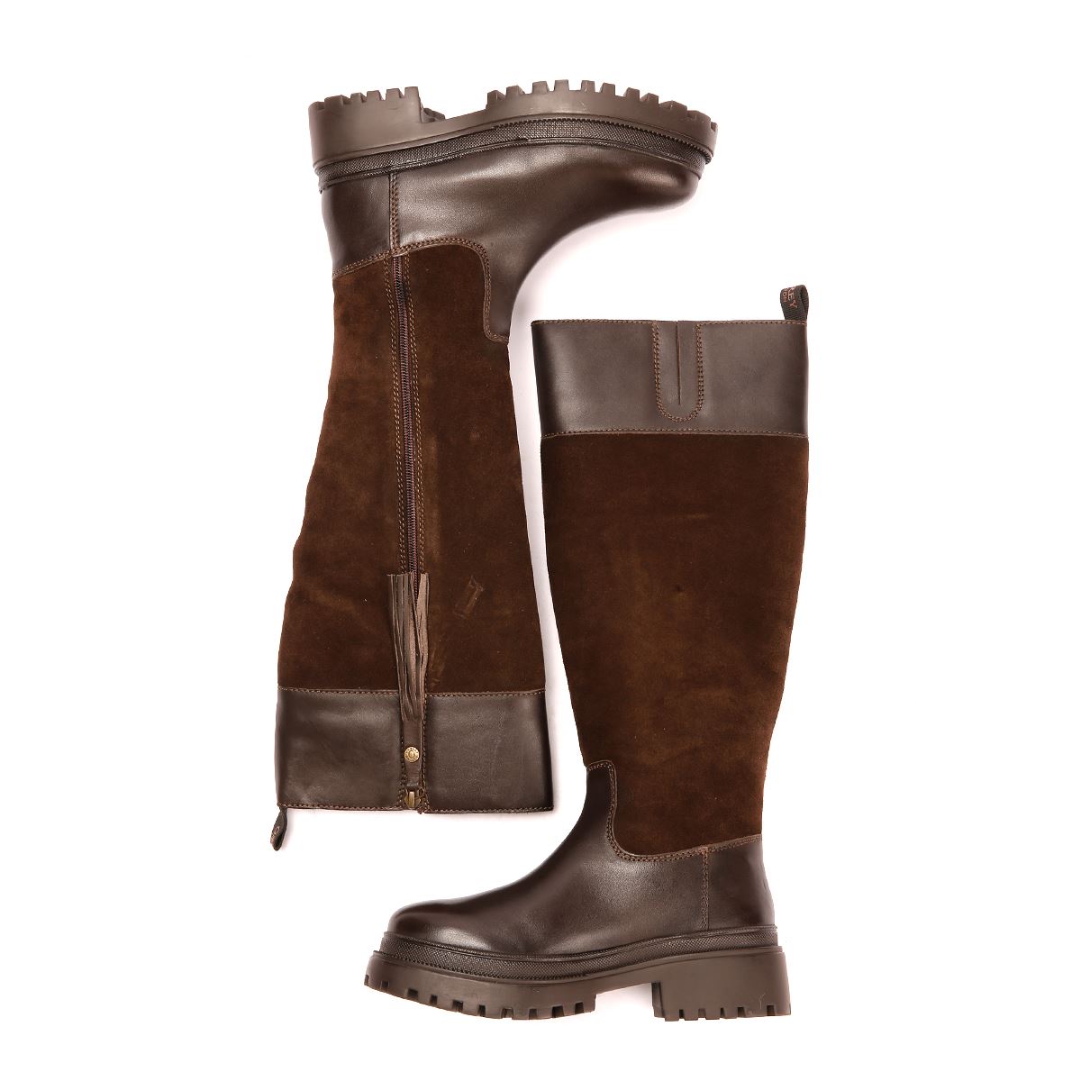 Osprey London The Bramble Tall Leder Damen Braune Stiefel