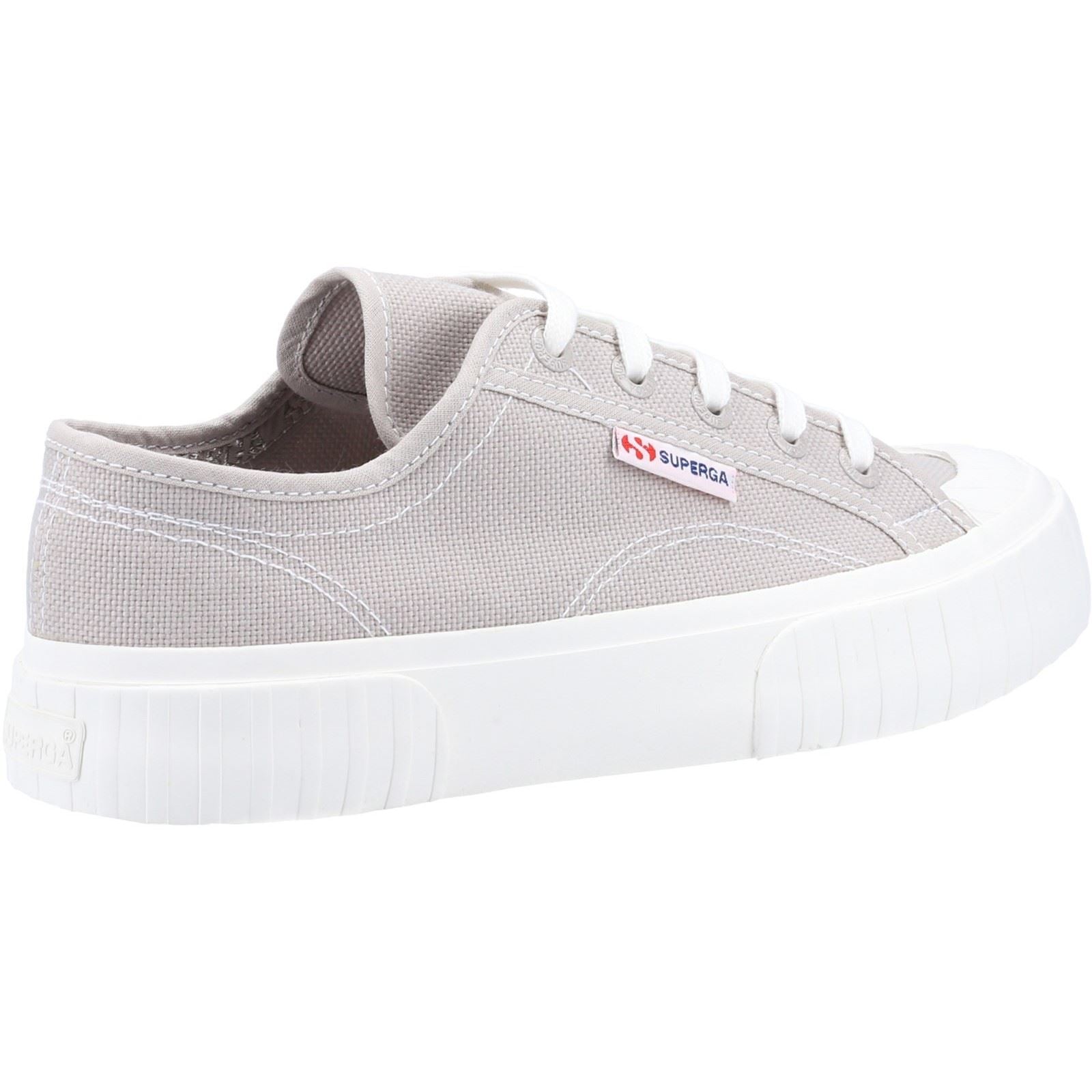 Superga 2630 Stripe 100% Baumwolle Damen Graue Colomba Sneakers