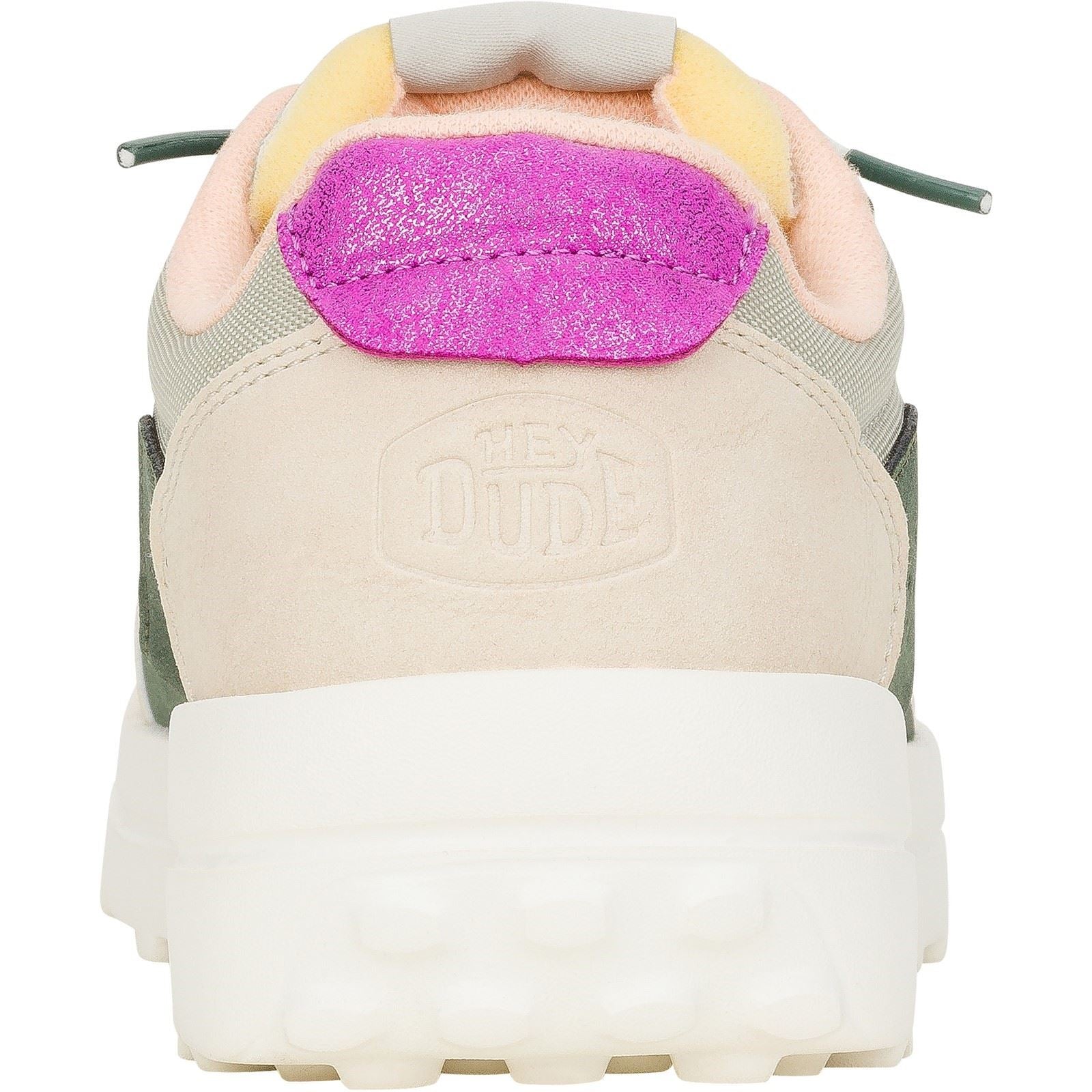 HEYDUDE Hayden Colorblock Polyester Damen Sneakers In Staubigem Olivgrün/Multifarben