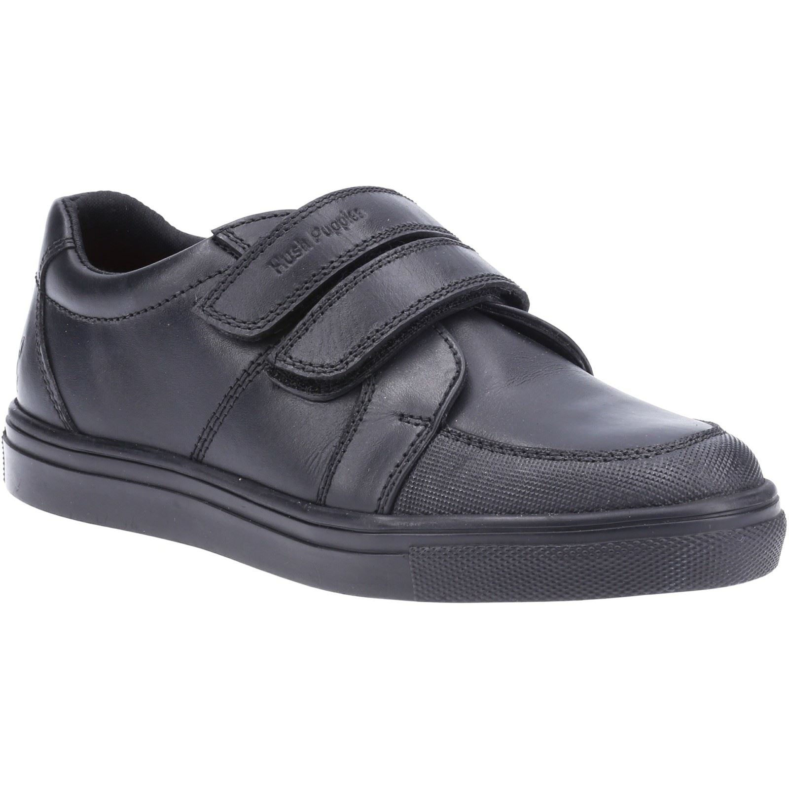 Hush Puppies Santos Junior Lederschuhe Für Jungen In Schwarz