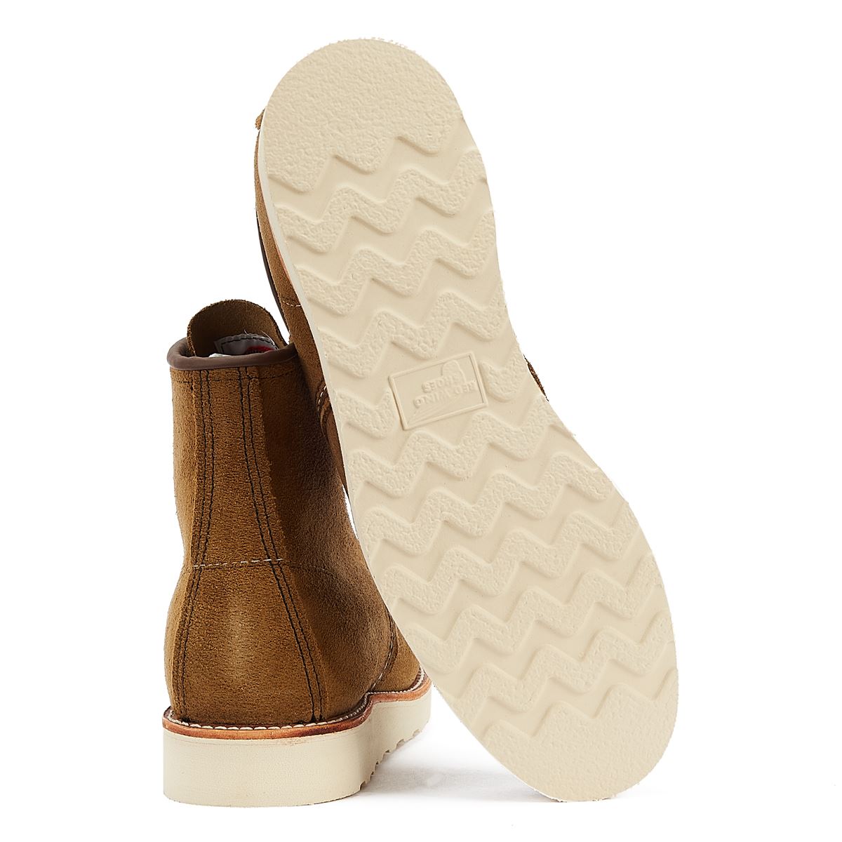 Red Wing Shoes Heritage Work 6-Zoll Moc Toe Herren Olivgrüne Mohave-Stiefel