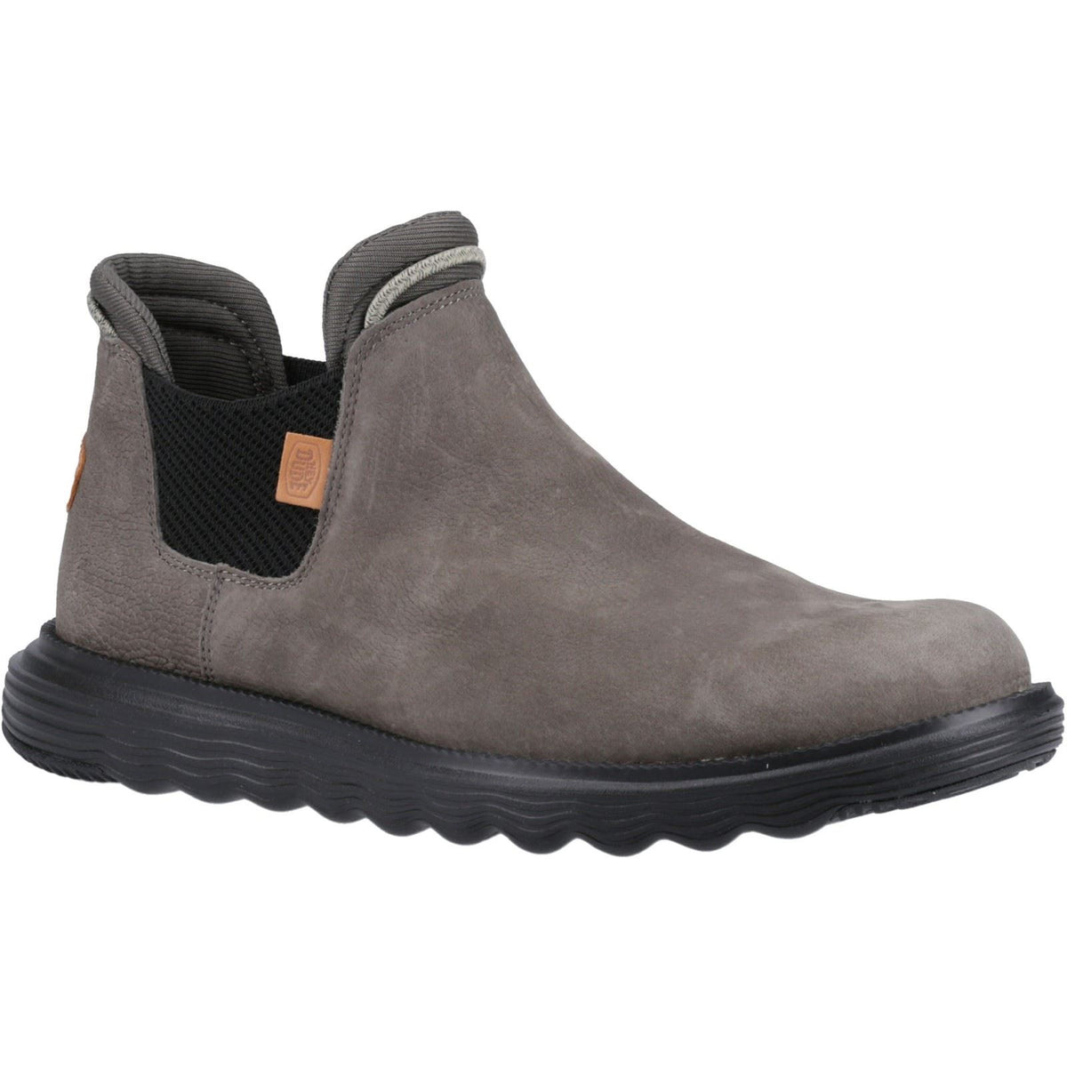 HEYDUDE Branson Leder-Herrenstiefel In Grau