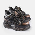 Buffalo 1339-14 Damen Sneaker Aus Braunem Leder