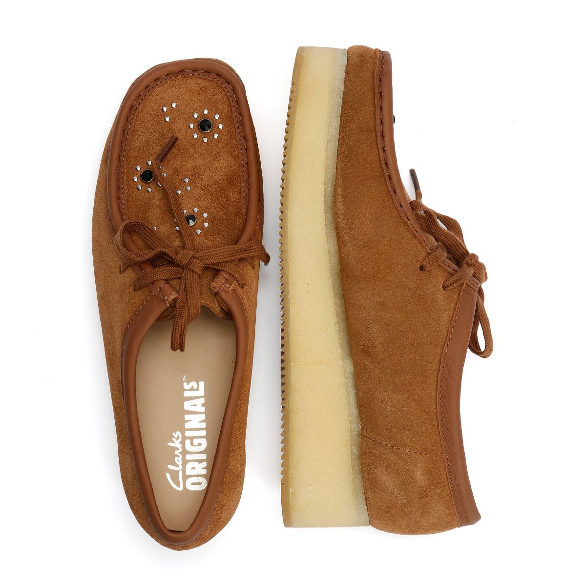 Clarks Originals Wallacraft Bee Damen Wildleder Schuhe In Braun
