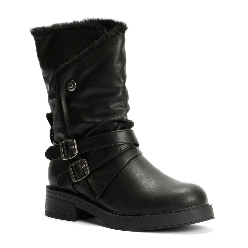 Blowfish Malibu Voyage Cozy Damen Schwarze Stiefel