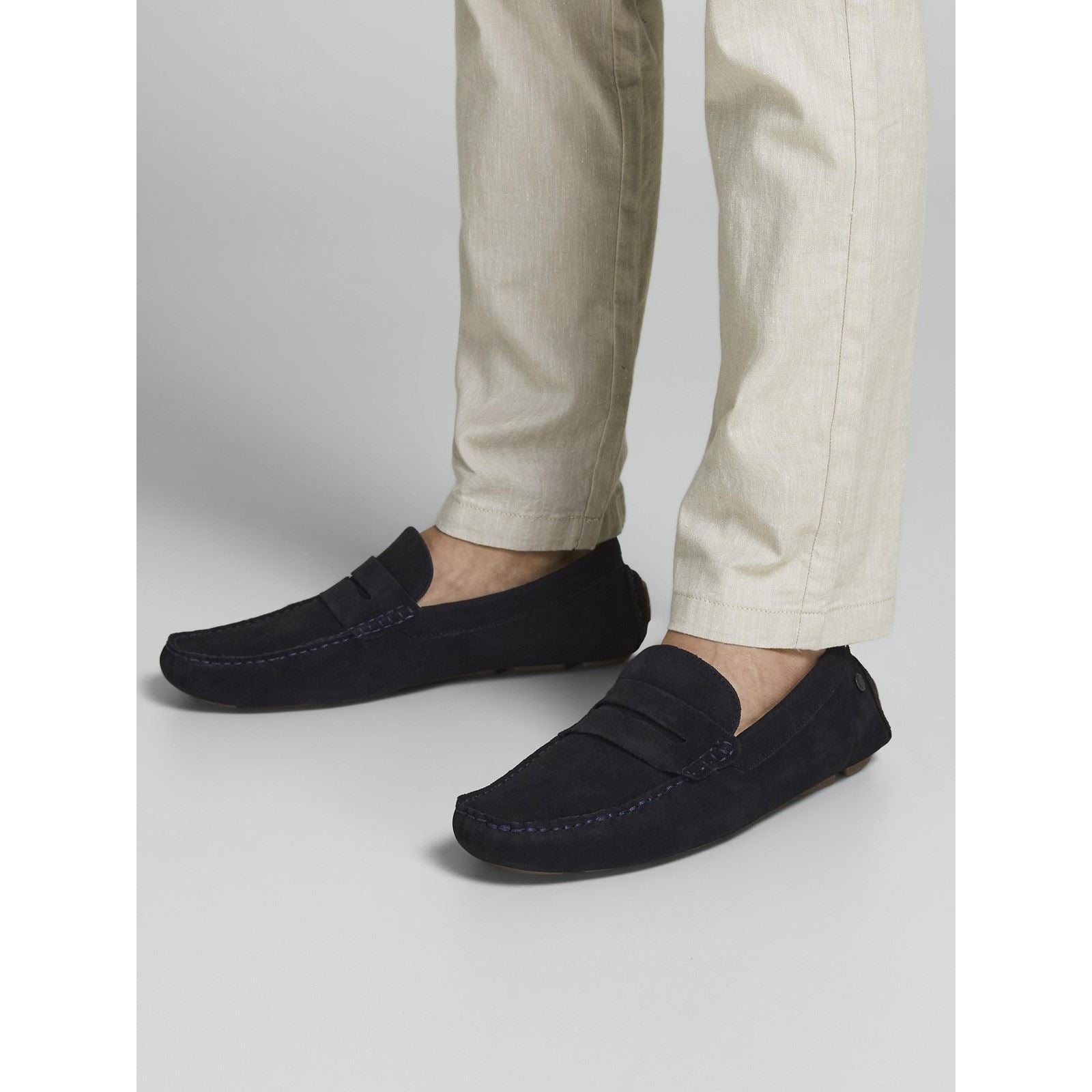 Jack & Jones Jensen Herren Wildleder Blazer Slipper In Marineblau
