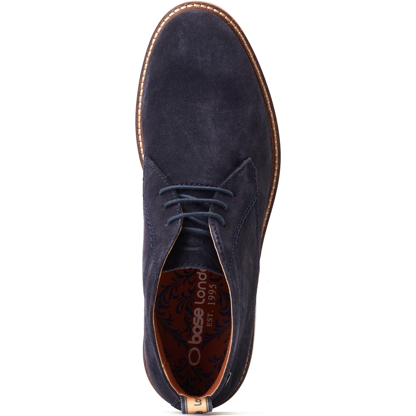 Base London Knebworth Herren Stiefel Aus Leder In Marineblau