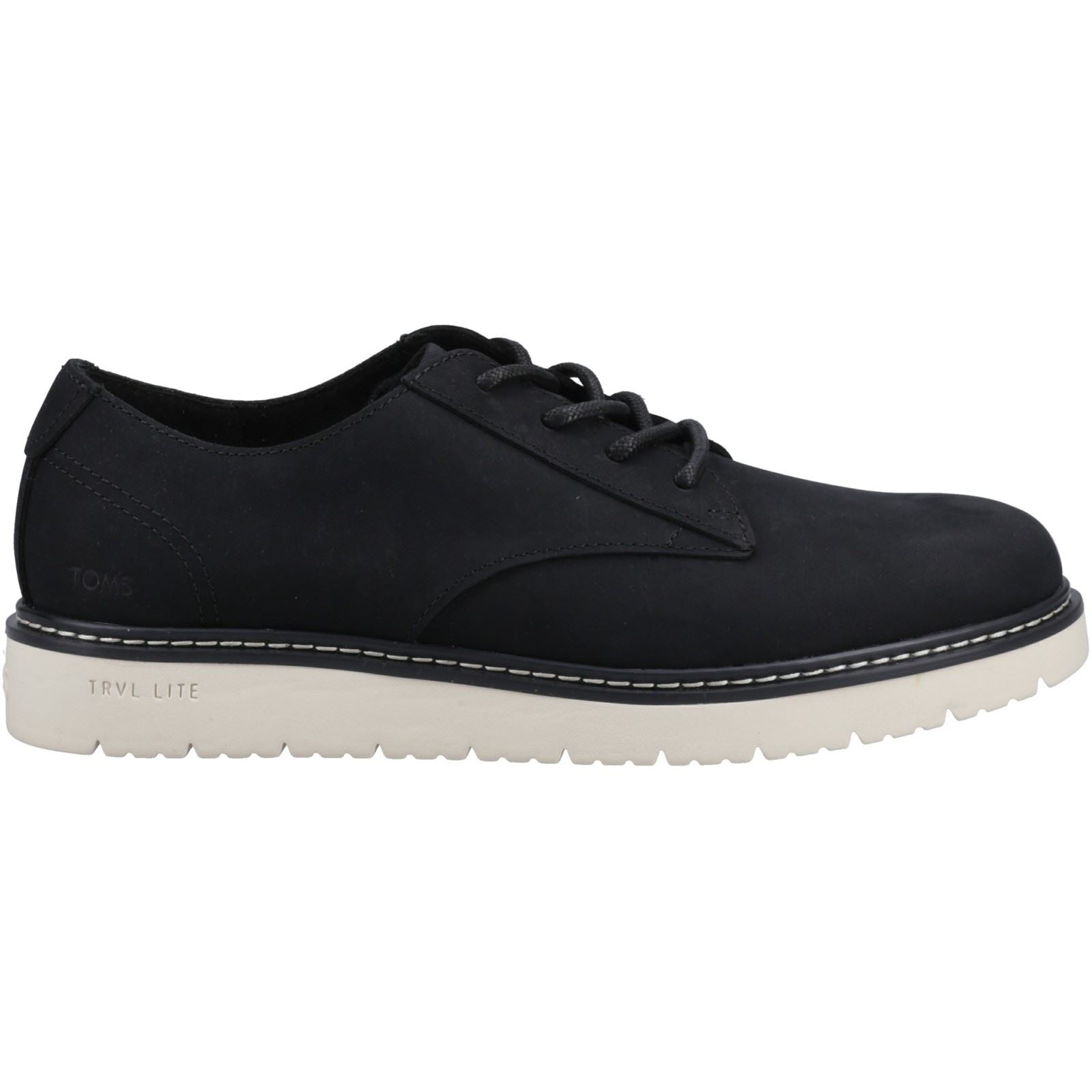 TOMS Navi TRVL LITE Leder Herren Schwarze Farbe Oxford Schuhe