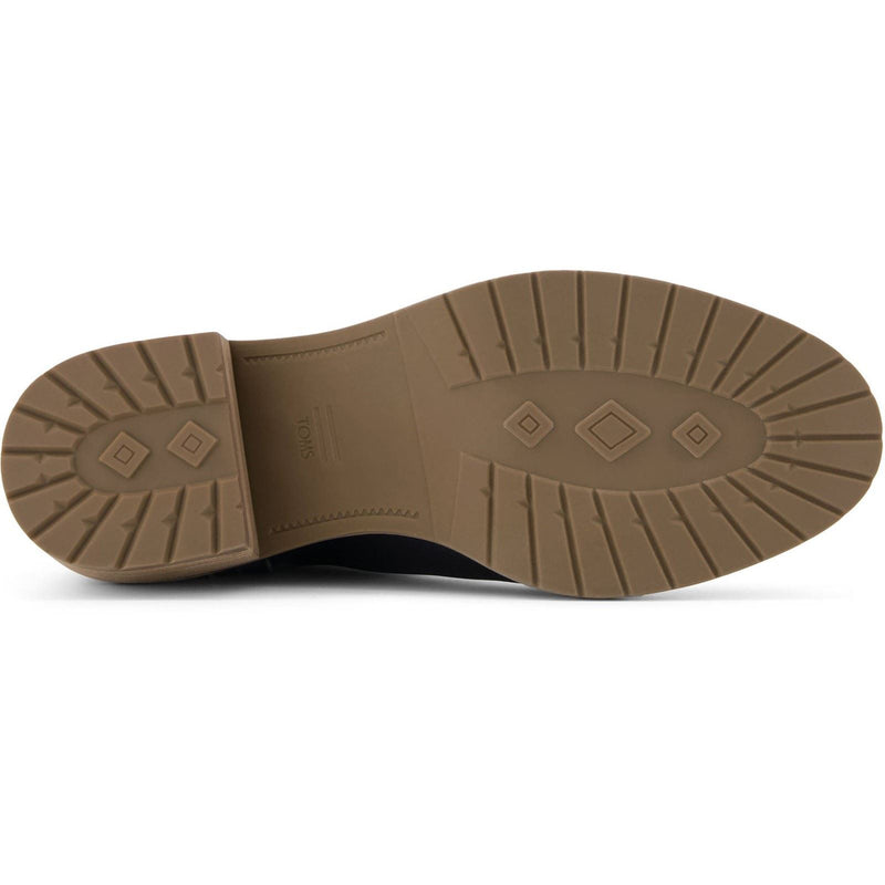 TOMS Hailey Damen Stiefeletten aus schwarzem Leder mit Absatz