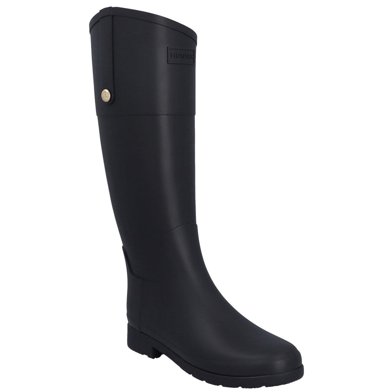 Hunter Refined Riding Gummi Damen Schwarze Farbe Gummistiefel