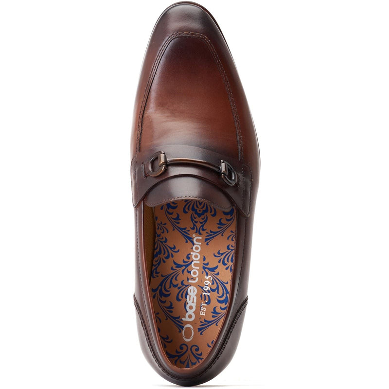 Base London Russo Herrenschuhe Aus Gebranntem Braunem Leder