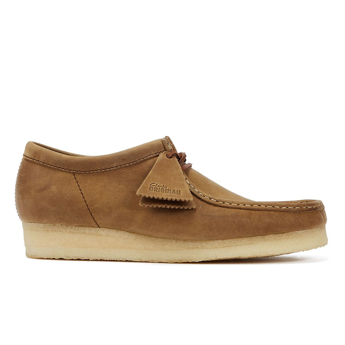 Clarks Originals Wallabee Herren Braune Lederschnürschuhe