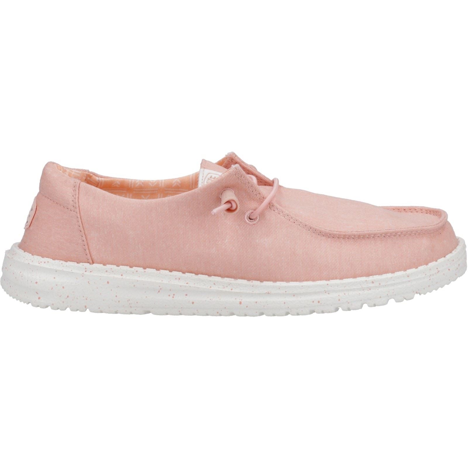 HEYDUDE Wendy Canvas 100% Baumwolle Damen Rosa Loafers