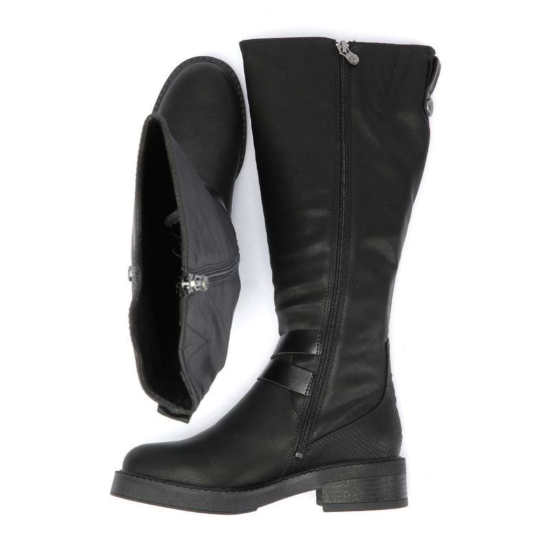 Blowfish Malibu Virtue 2 Damen Schwarzstiefel Aus Kunstleder
