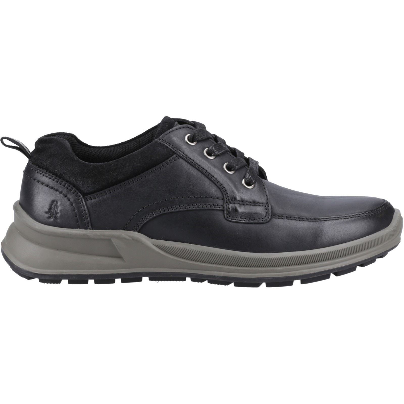 Hush Puppies Adam Herrenschuhe aus schwarzem Nubukleder mit Schnürung