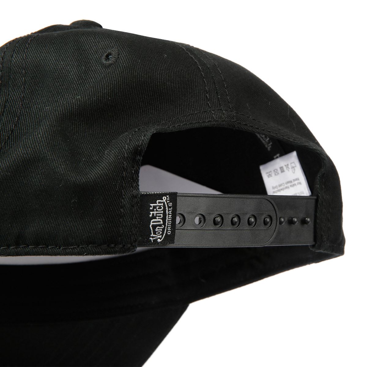 Von Dutch Baseball Baumwoll-Schwarzkappen
