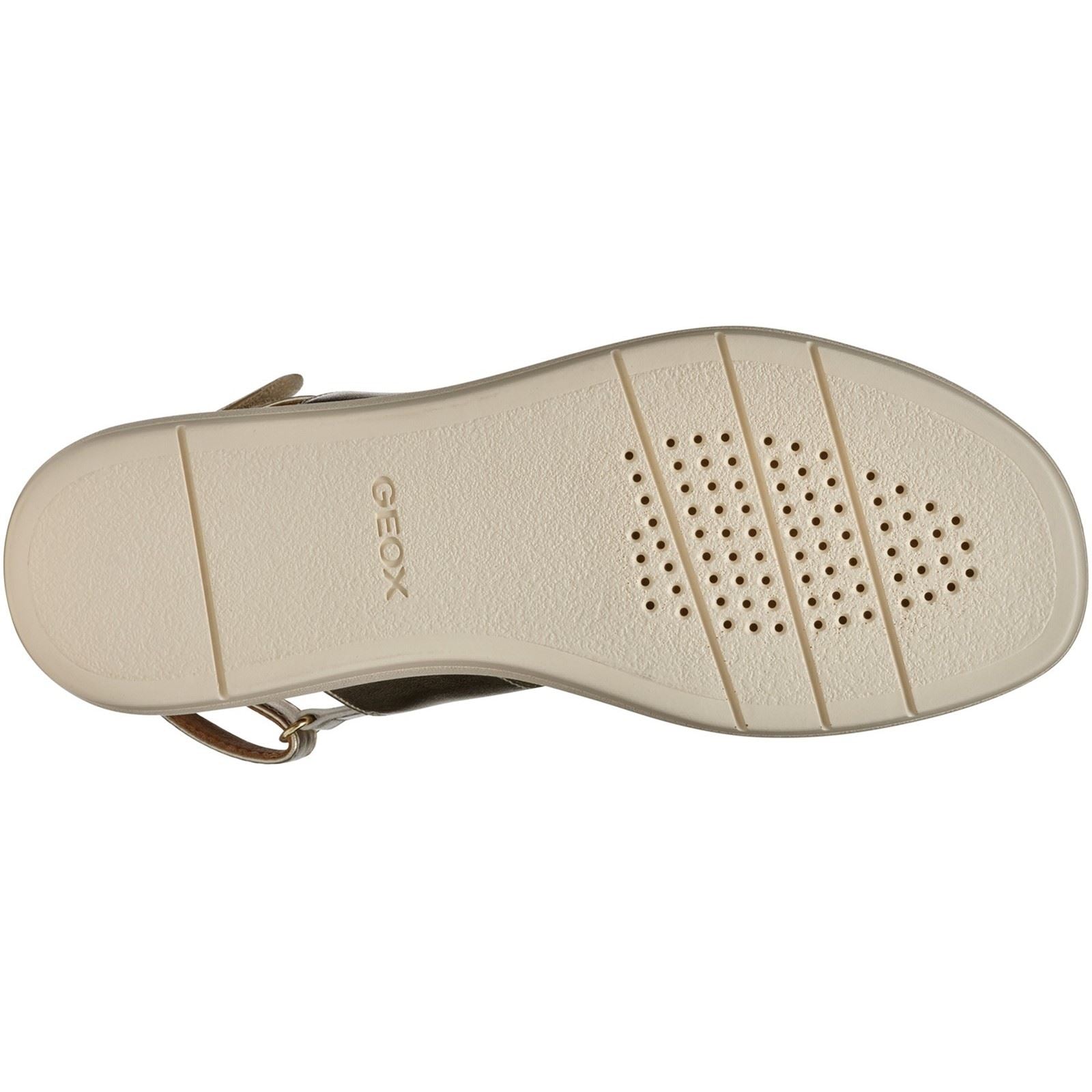 Geox D CAMALEI Damen Leichte Gold Sandalen