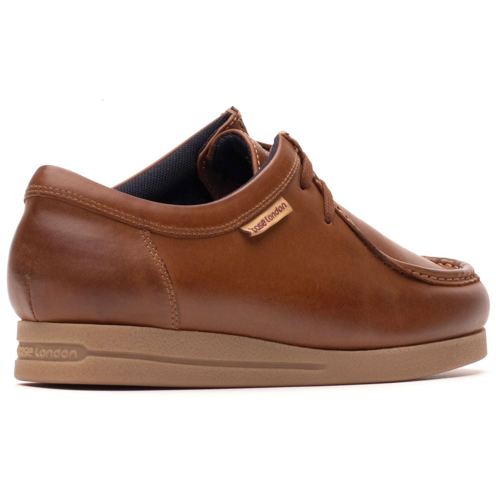 Base London Koko Leder Herren Tan Mokassins Schuhe