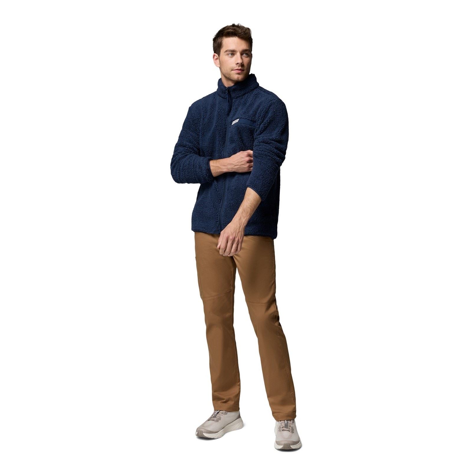 Columbia Rugged Ridge High Pile Full Zip Herren Blaue Fleecejacke