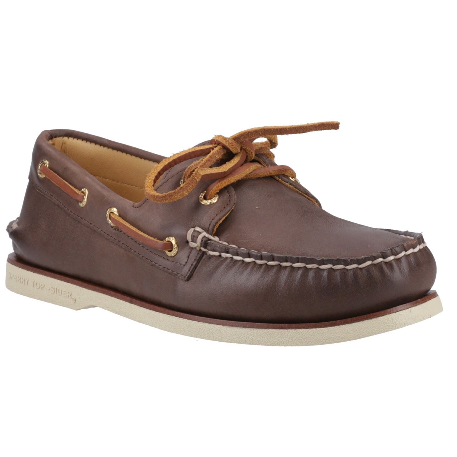 Sperry Authentic Gold Cup Herren Bootsschuhe Aus Braunem Leder