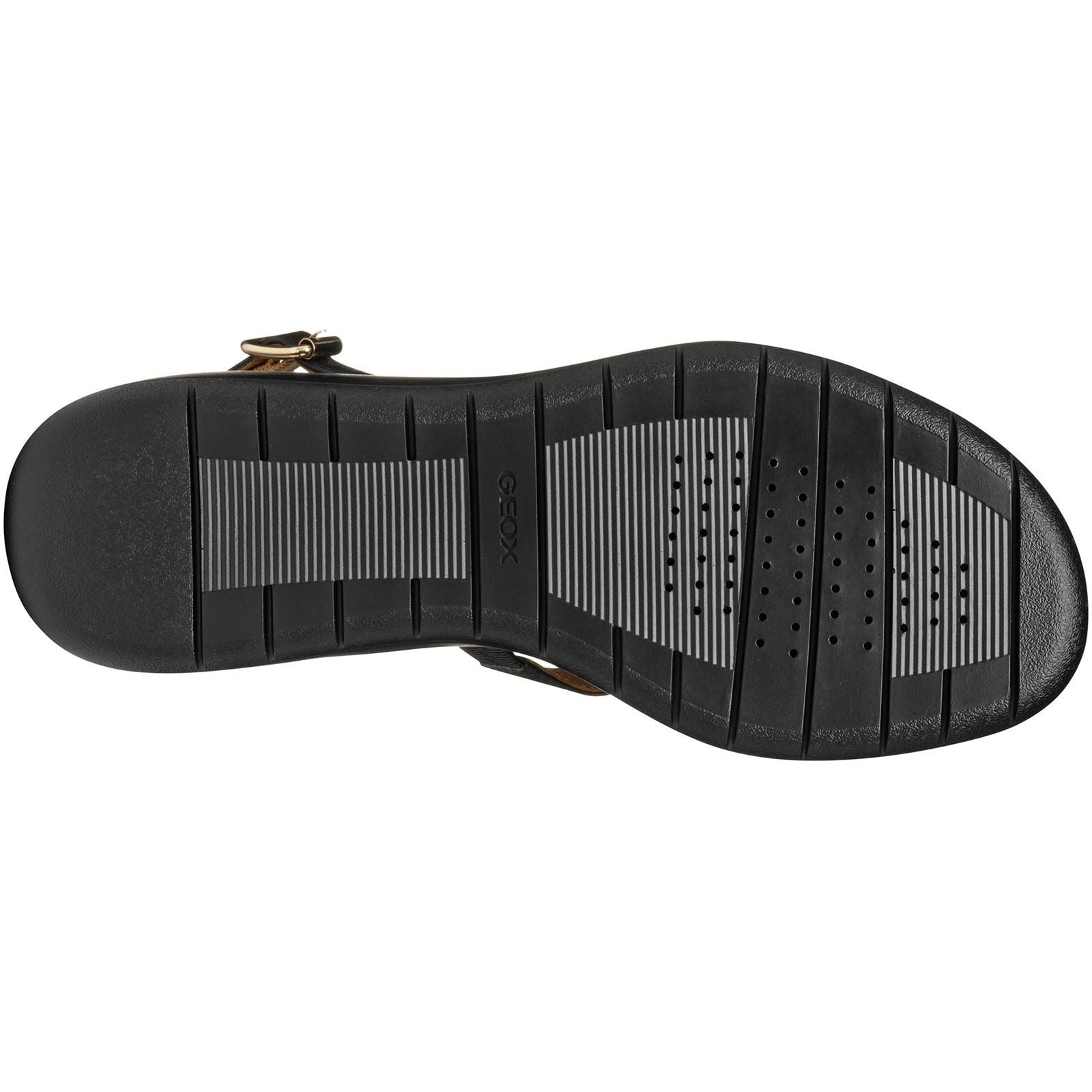 Geox D MELICONIA Synthetische Polyurethan Damen Schwarze Farbe Keilabsätze