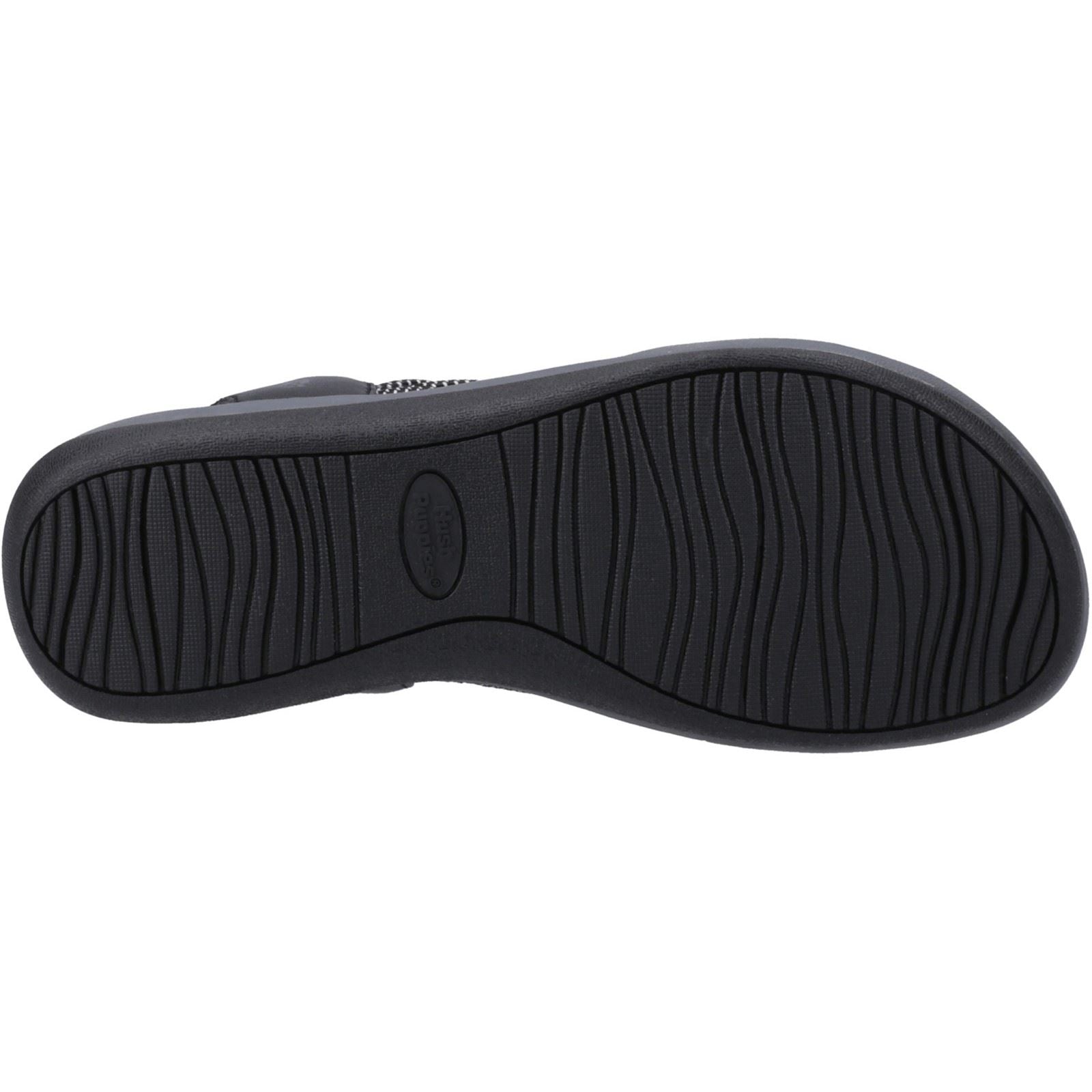 Hush Puppies Susanna Damen Sandalen Aus Schwarzem Leder