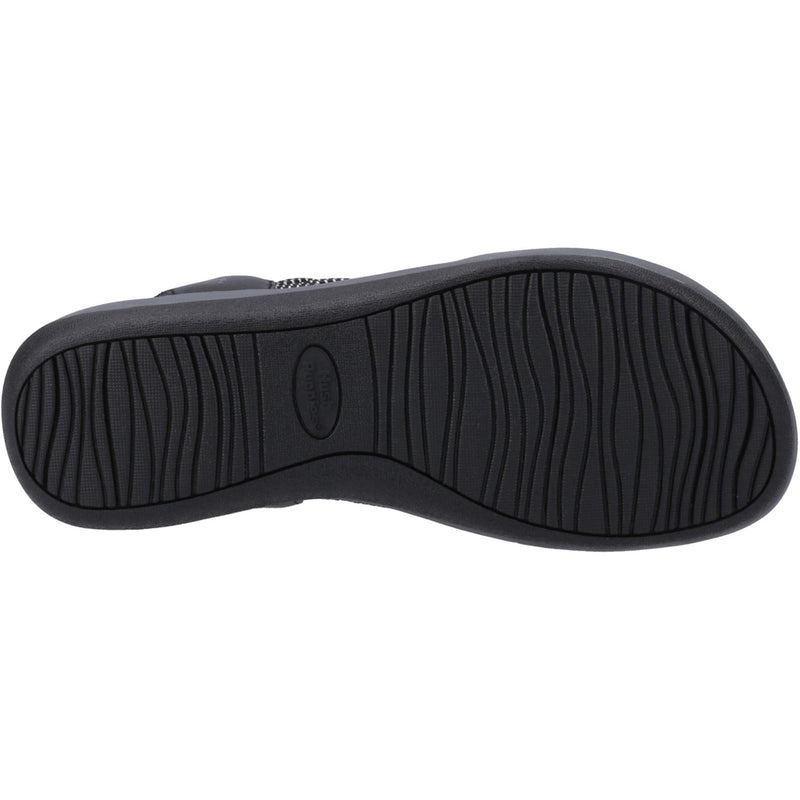 Hush Puppies Susanna Damen Sandalen Aus Schwarzem Leder