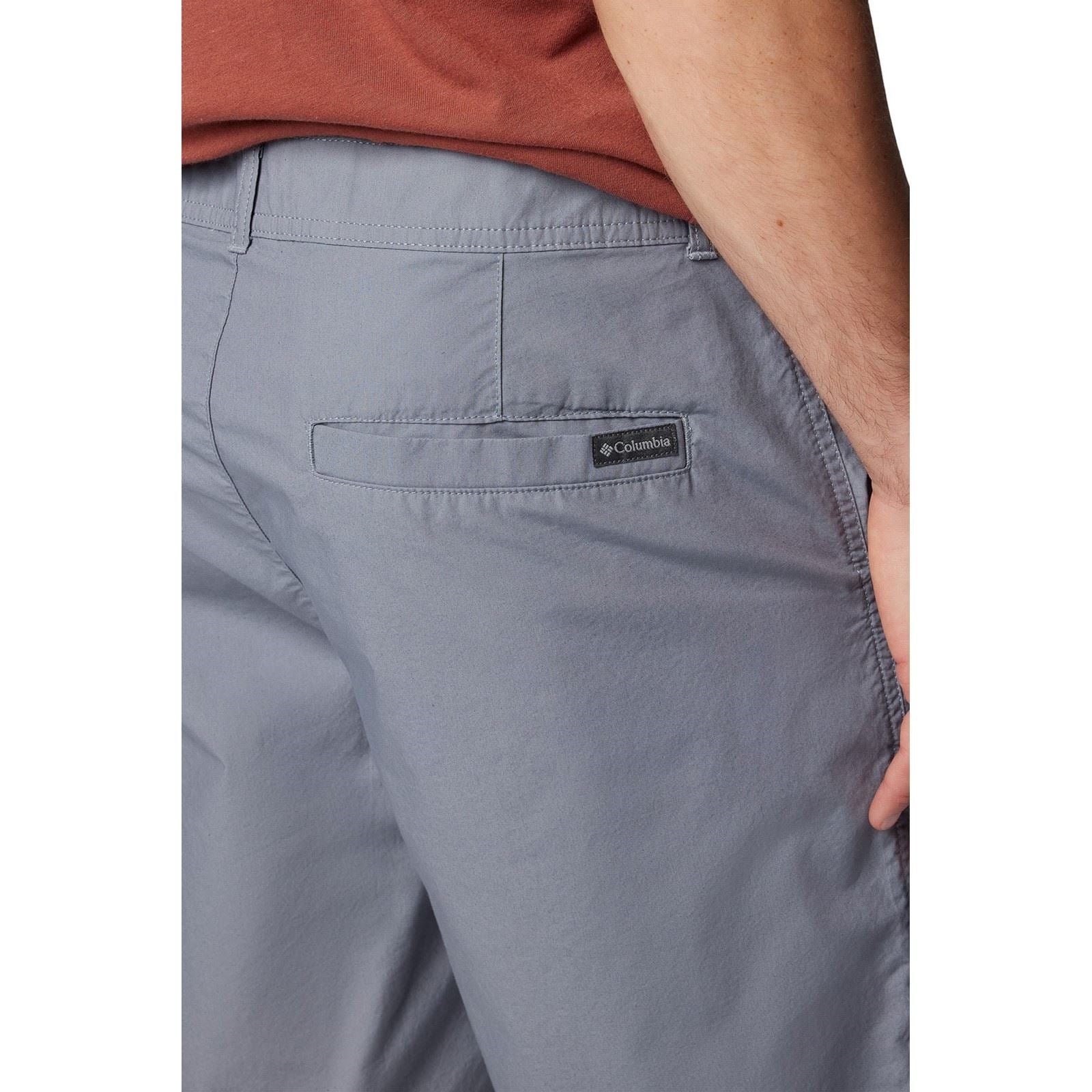 Columbia Washed Out Baumwoll Herren Graue Knie Lange Shorts
