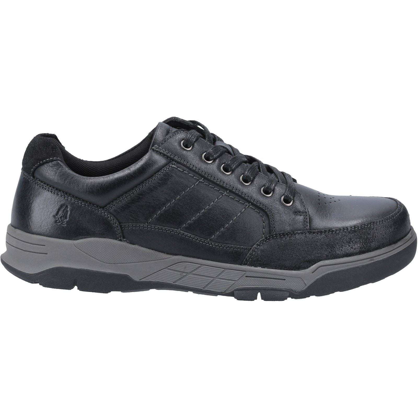 Hush Puppies Finley Schwarze Farbe Herren-Schnürschuhe Aus Leder