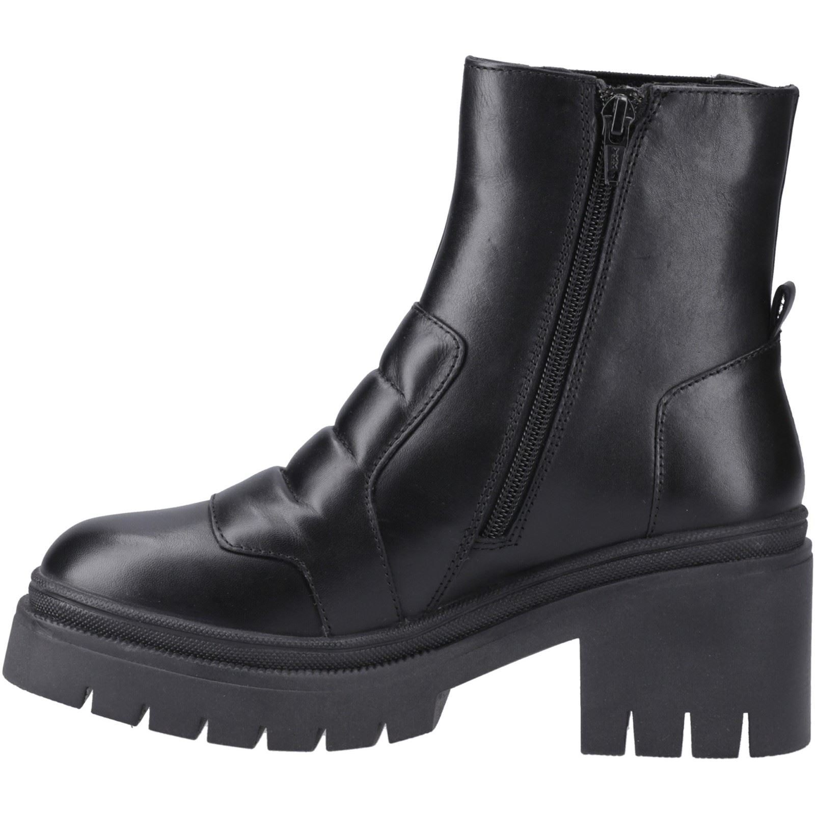 Pod Lillian Leder Damen Schwarze Stiefel