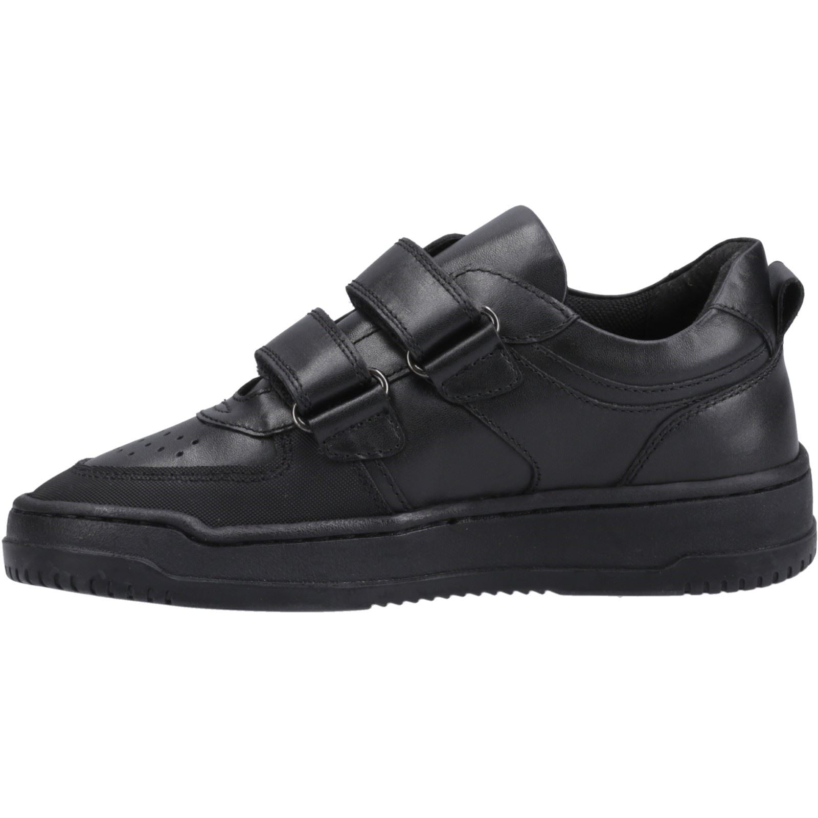 Hush Puppies Daxton Leder Jungen Schwarze Farbe Turnschuhe