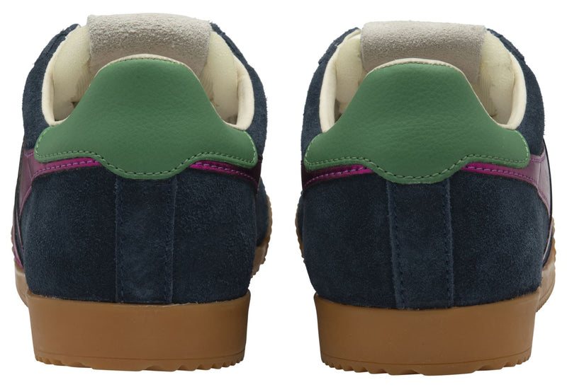 Gola Elan Glitz Wildleder Damen Blaue Sneaker