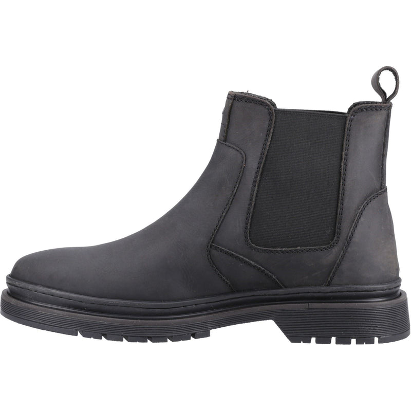 Hush Puppies Jamie Herren Stiefel aus schwarzem Leder