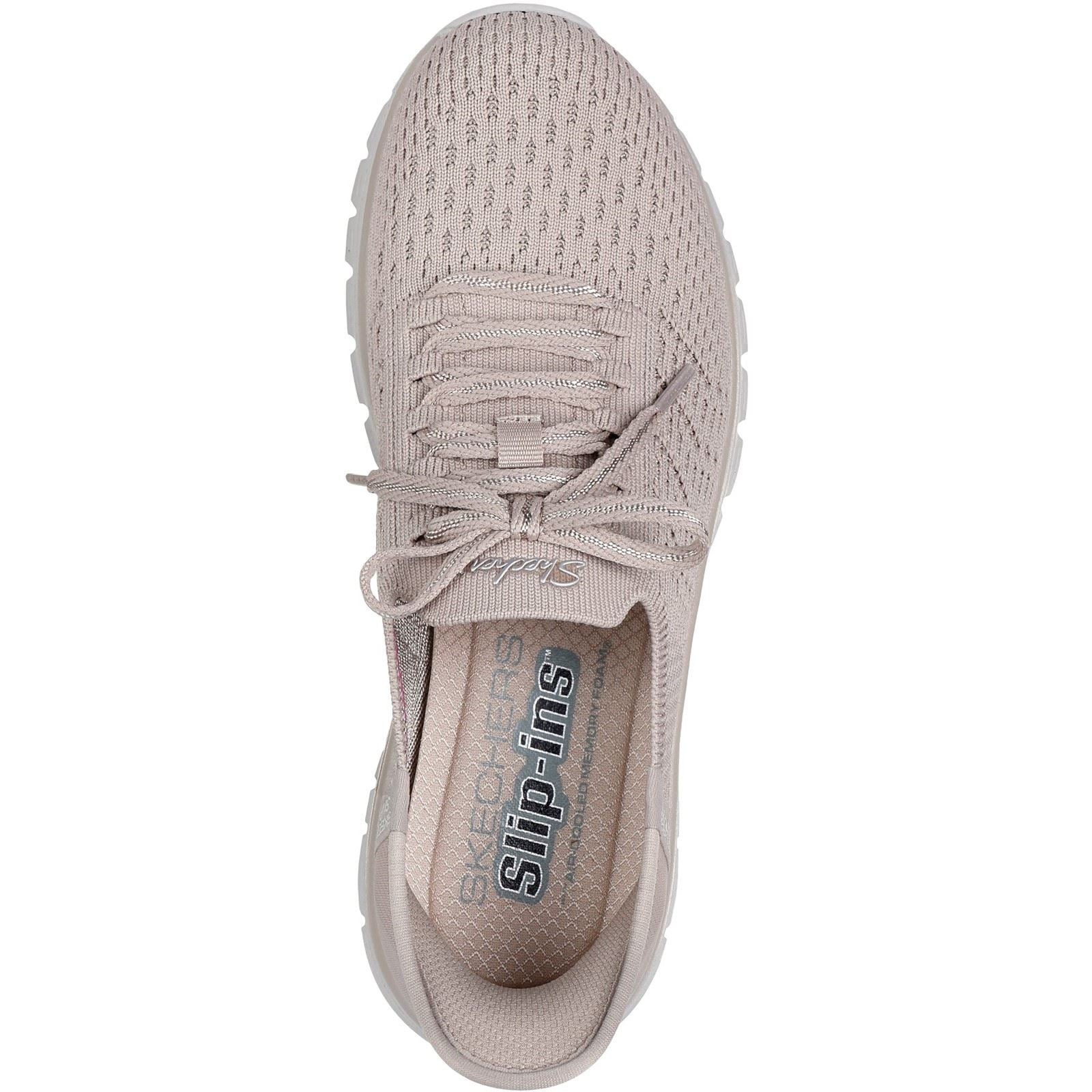 Skechers Graceful First Blush Damen Textil Sneaker In Taupe