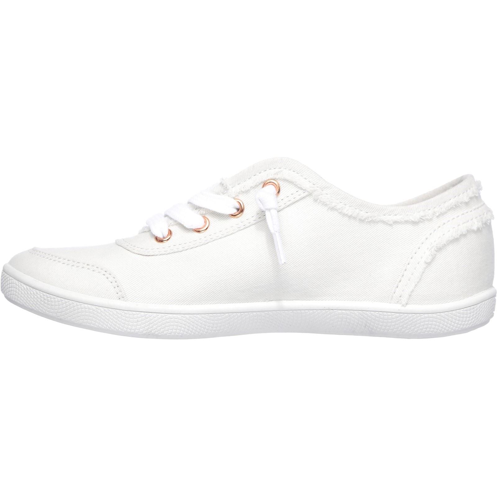 Skechers BOBS B Cute Baumwoll Damensneaker In Weiß