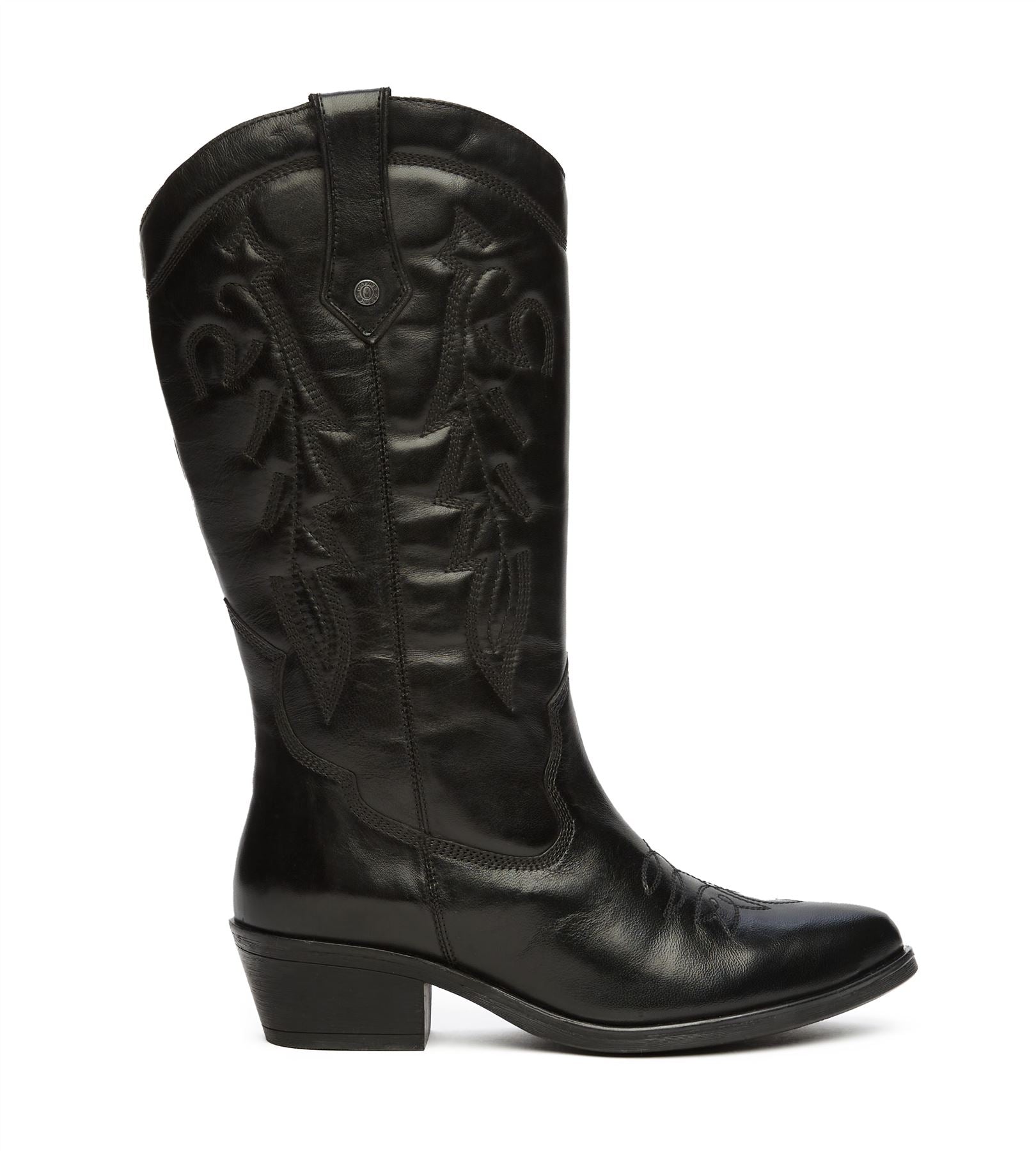 Osprey London The Louisiana Leder Damen Schwarze Stiefel