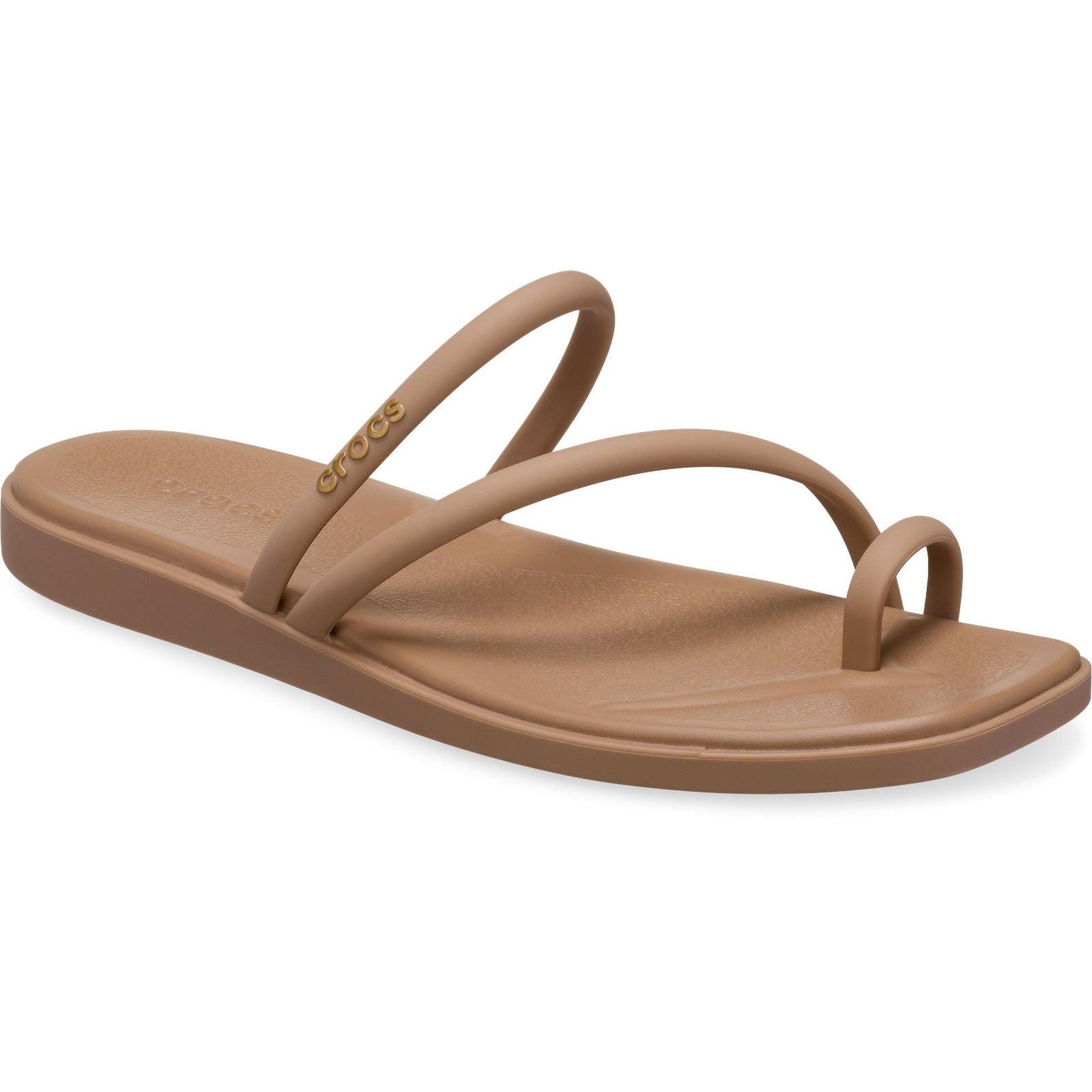 Crocs Miami Toe Loop Sandal Damen Milchschokolade Sandalen