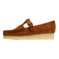 Clarks Originals Wallabee T Bar Damen Wildlederschuhe In Braun