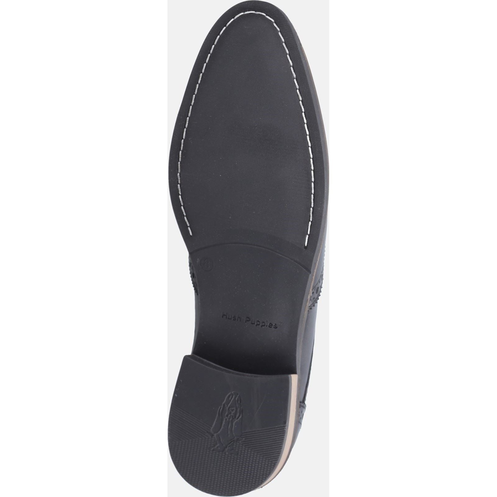 Hush Puppies Dustin Brogue Herrenschuhe Aus Schwarzem Leder
