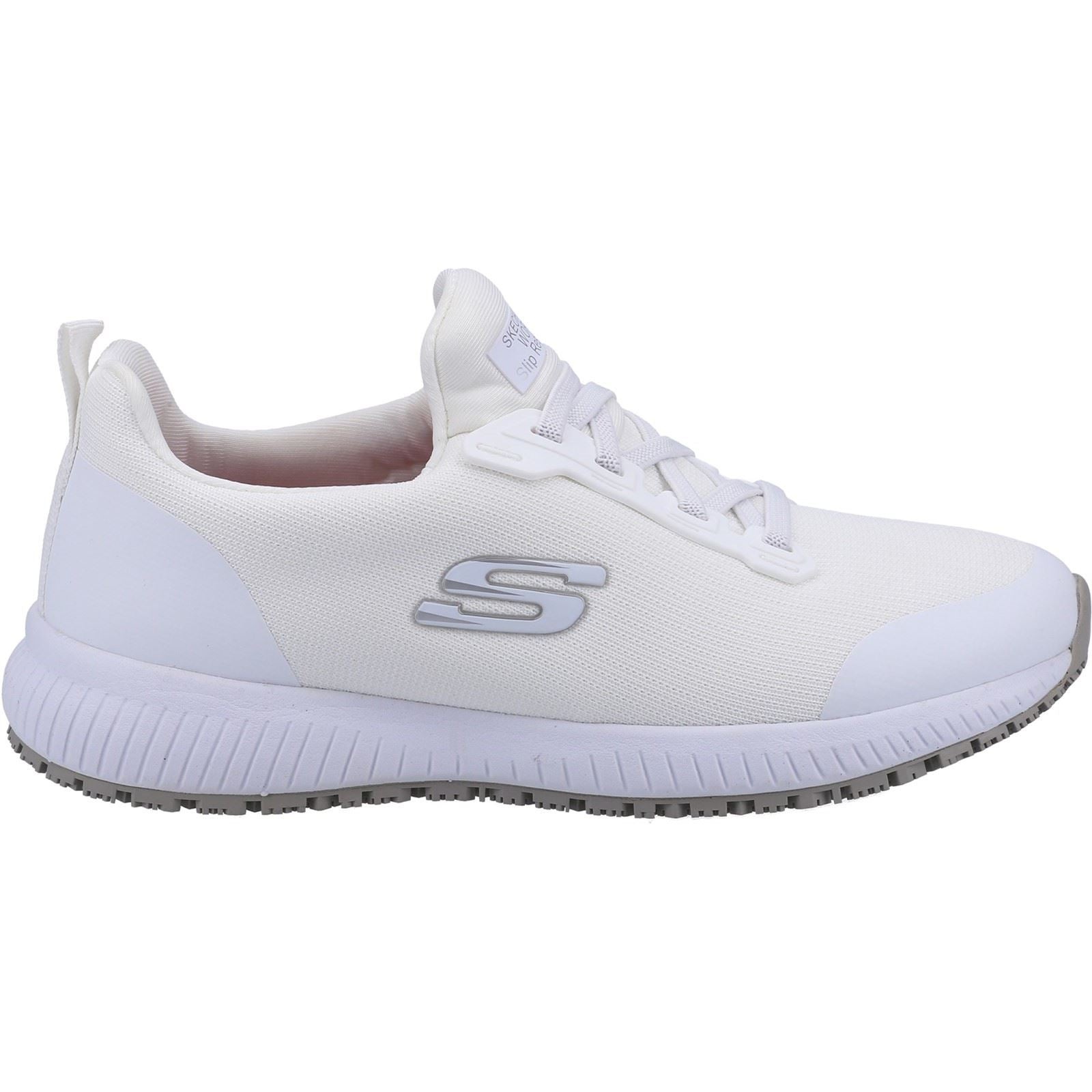 Skechers Workwear Squad SR Textile Damen Weiße Sicherheitssneaker