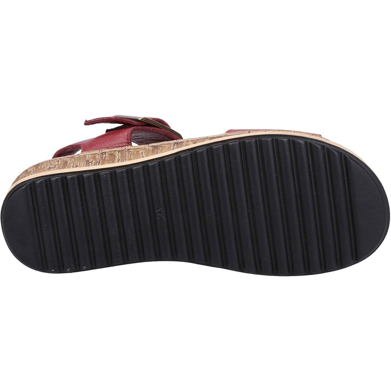 Hush Puppies Ellie Leder Damen Bordeaux Sandalen