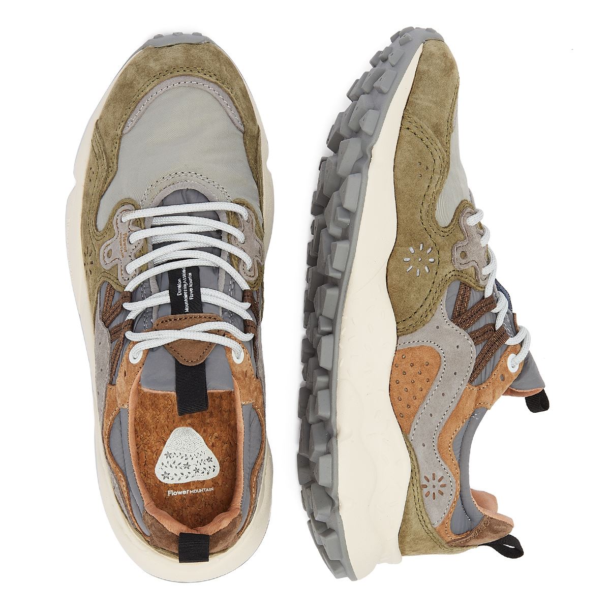 Flower Mountain Yamano Wildleder Herren Graue Turnschuhe