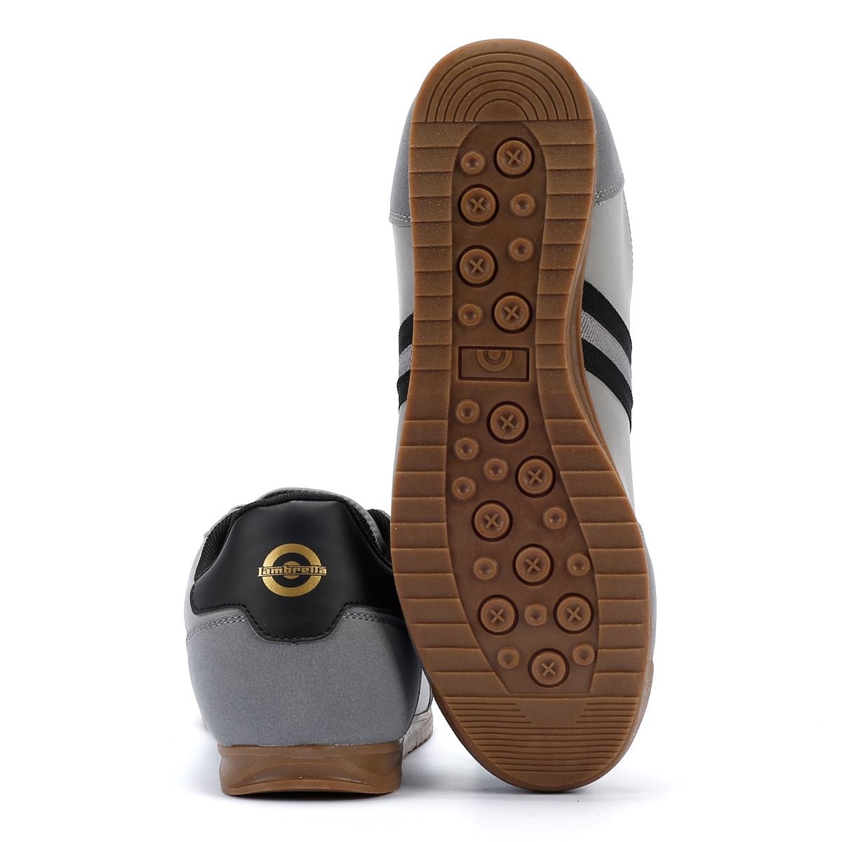 Lambretta Tackle Herren Graue Turnschuhe