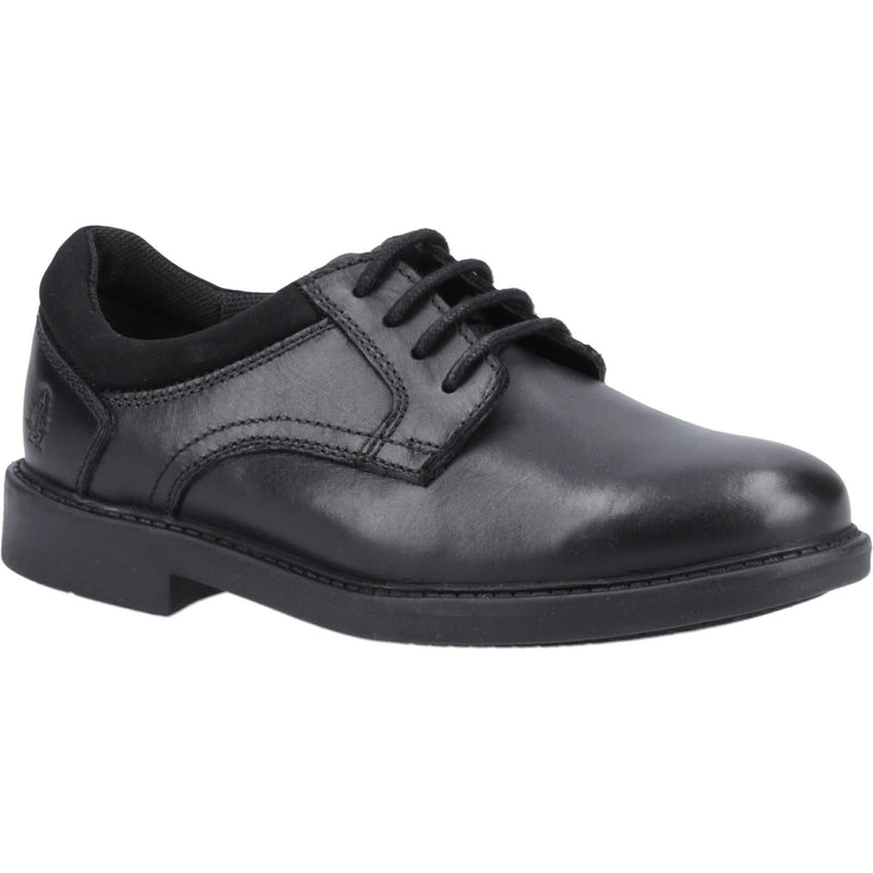Hush Puppies Tommy Senior Lederschuhe Für Jungen In Schwarz