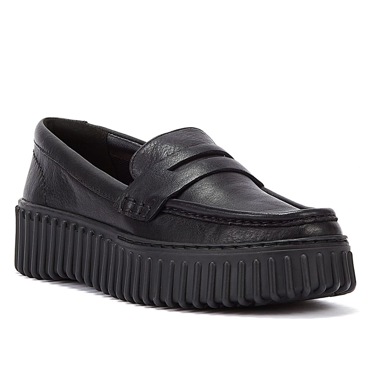 Clarks Main Torhill Penny Leder Damenschuhe In Schwarz Für Optimalen Komfort