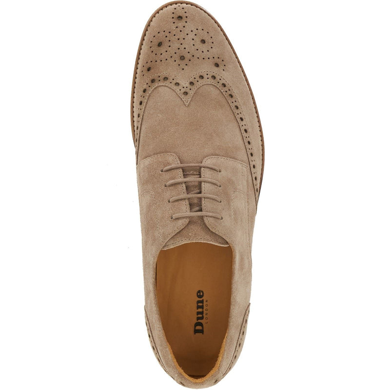 Dune Stanford Herren Brogues Schuhe Aus Wildleder In Beige