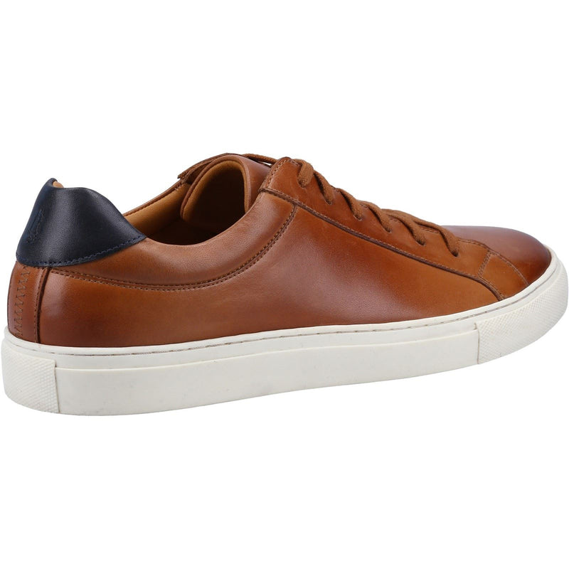 Hush Puppies Colton Leder Herren Turnschuhe In Beige