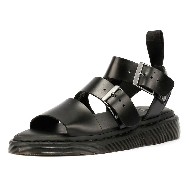 Dr. Martens Gryphon Brando Damen Sandalen Aus Schwarzem Leder